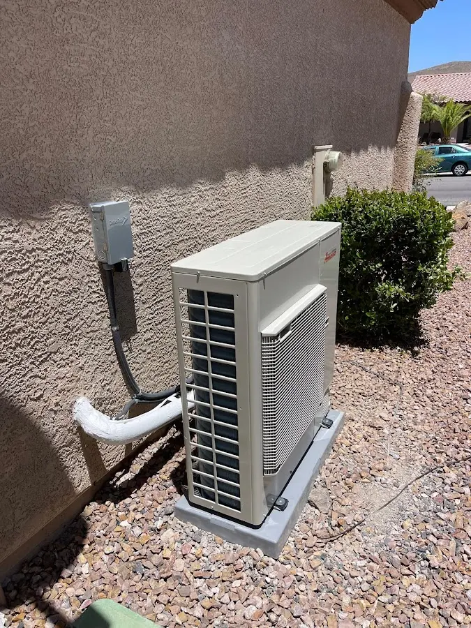 Residential air conditioning condenser unit in Addis